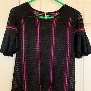 Free People crochet sweater - size M